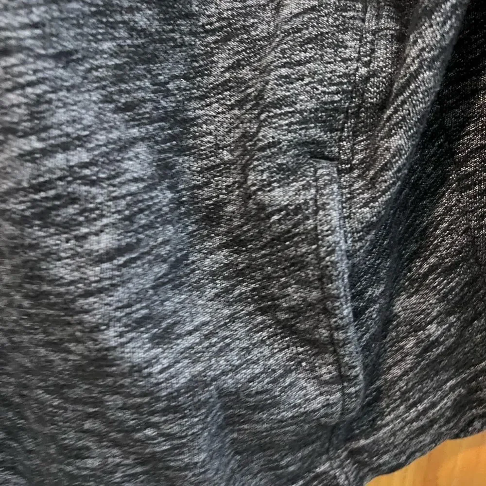 PINK size XS gray with black arm stripe half zip